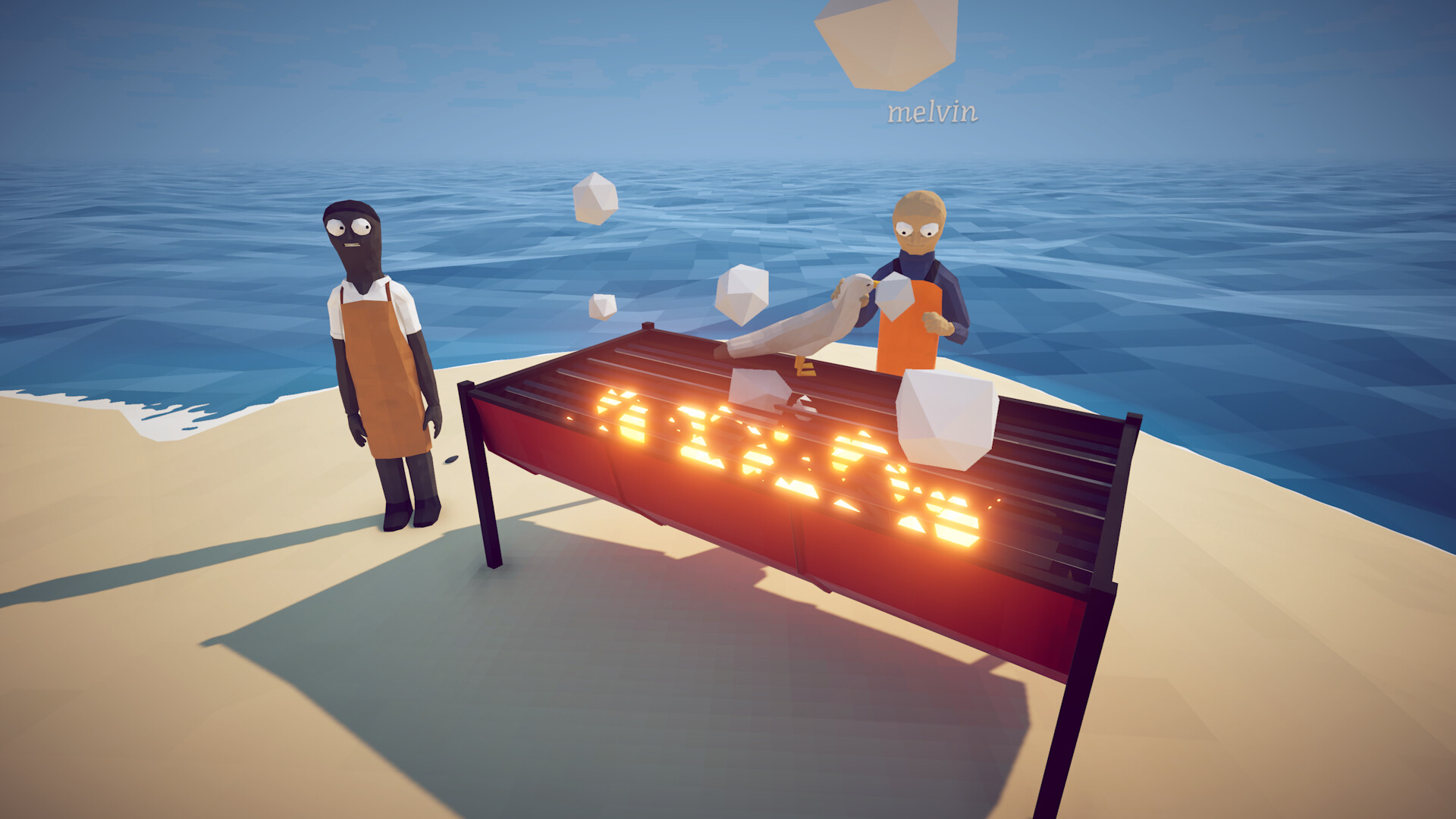 Cooking at the grill in How to Fish